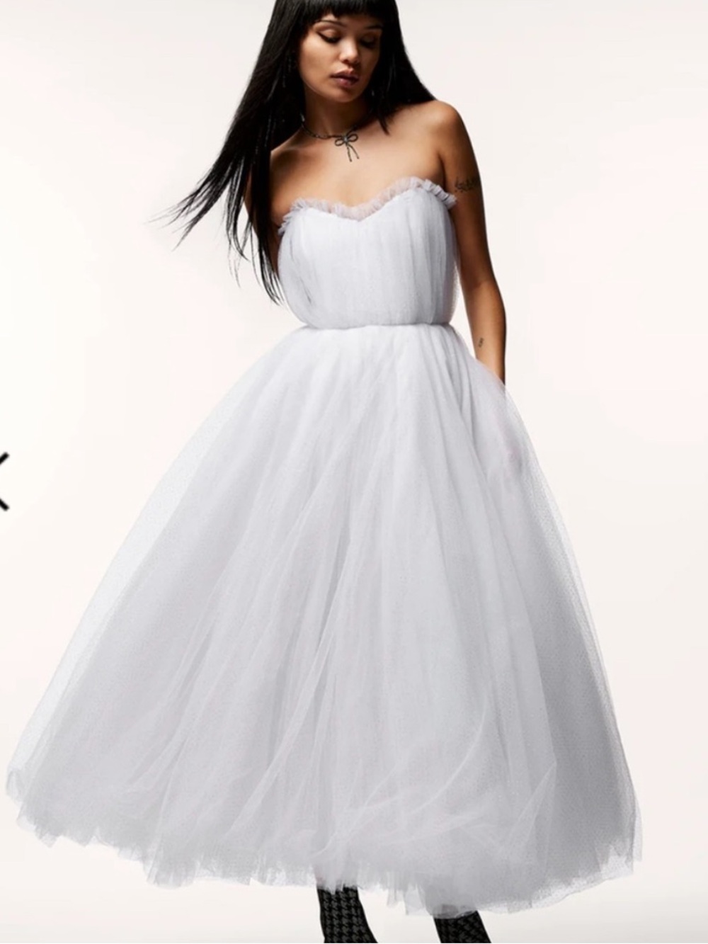NWT Betsey Johnson Bride Vibes Tulle Dress White